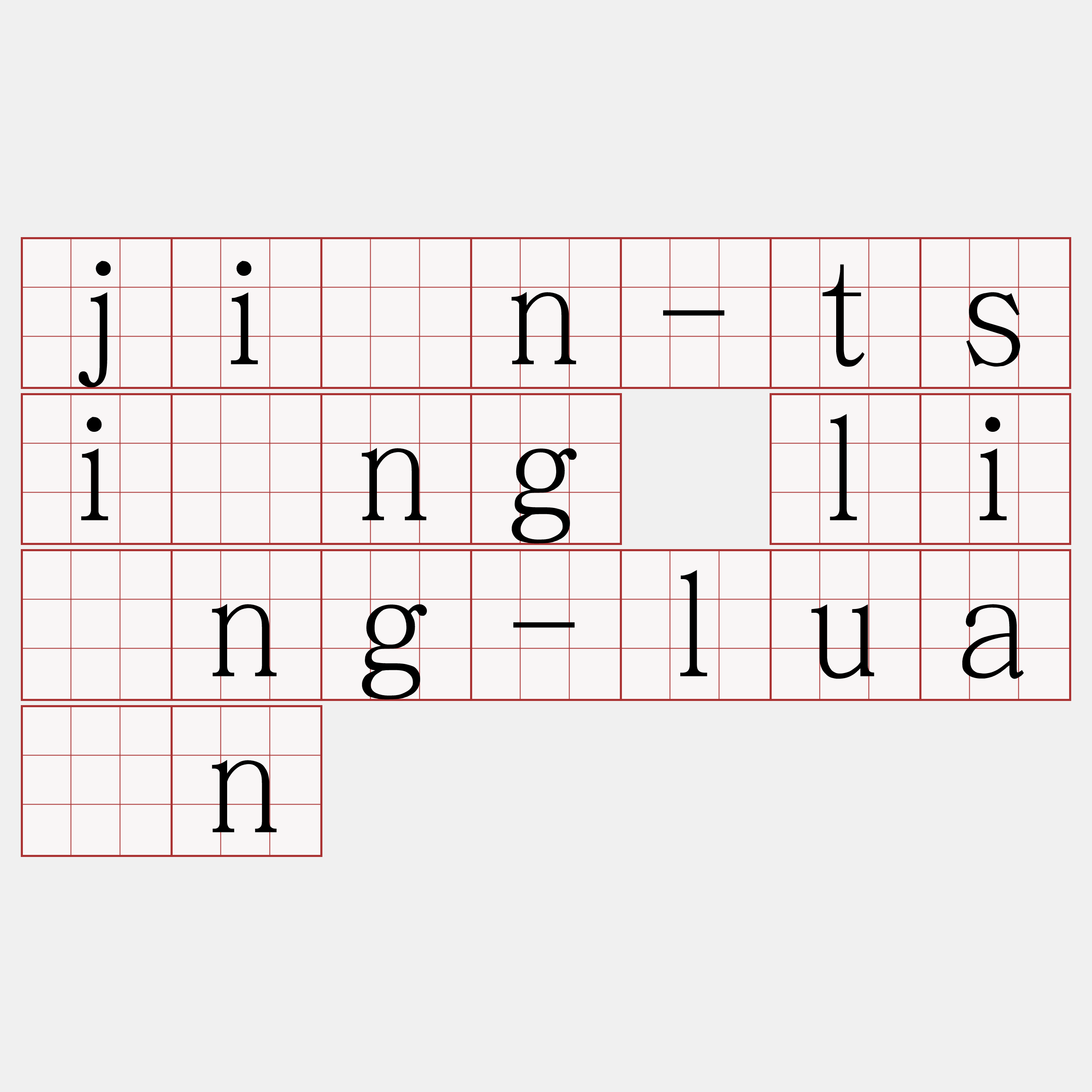 jîn-tsîng líng-luán